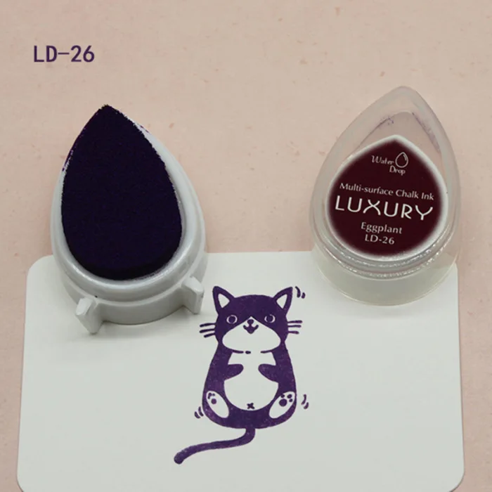 Мини капли воды форма чернил Pad Красочные мультфильм чернила для печати Pad набор для DIY Искусство ремесло JS22