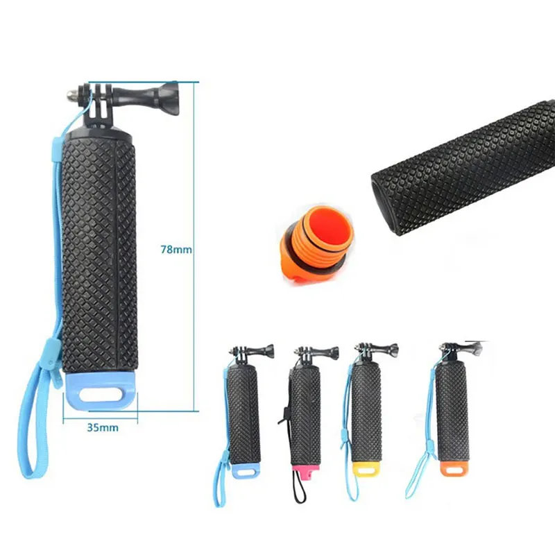 Float Hand Grip Monopod Tripod for Gopro Buoyancy Rod Pole Stick Monopod for Go Pro Hero 5 4 3 For Xiaomi 4K Action Sport Camera-5