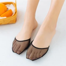 Женские невидимые следки без пятен, облегчающие боль, Нескользящие носочки для ухода за ногами, летние носки