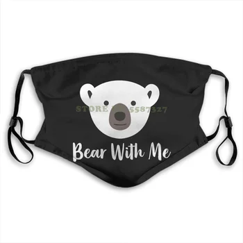 

Face Mask Bear With Me Polar Bear Anti Dust With Filter For Men For Women Kids Girl Boy Teens Masks