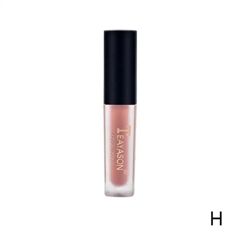 Матовая губная помада для красоты макияж стойкий Labiales красный, Матовый жидкий водостойкий макияж блеск для губ - Цвет: H