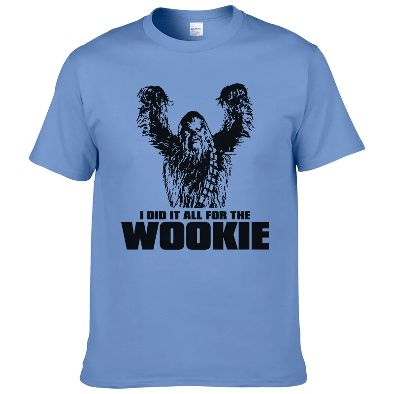 Тренд Футболка мужская футболка Star Wars Chewbacca Head Chewy футболка с Вуки мужская хлопковая рубашка короткий рукав Топ Мужская одежда Wookiee - Цвет: 8