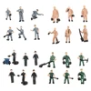 25pcs/lot HO 1:87 Scale Miniature Workers Model DIY Model Making Railway Train Architectural Figures with Ladders for Diorama 4