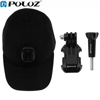 

PULUZ for Go Pro Accessories Baseball Hat Cap Adjustable Strapback Cap with J-hook Buckle Mount Screw for Gopro HERO 5 4 3+ 3 2