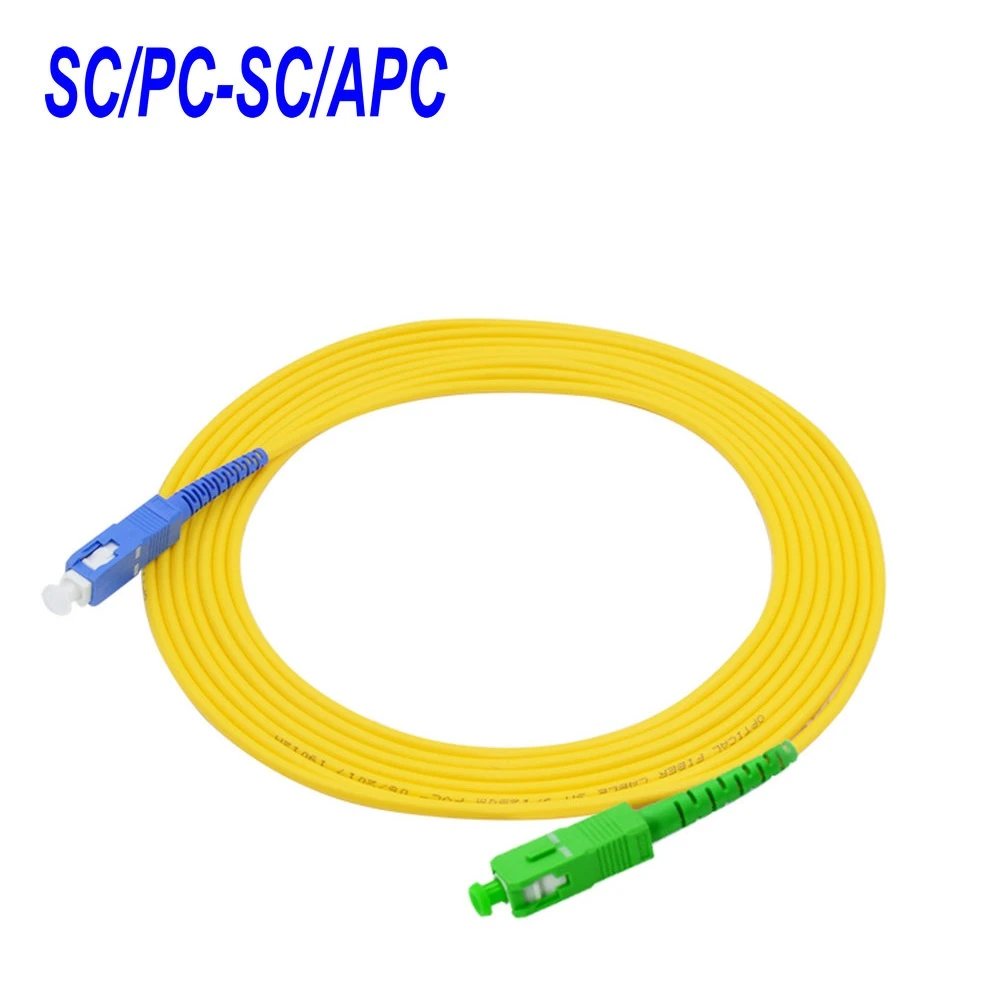 2 미터 SC/PC SC/APC,3.0mm, 단일 모드 9/125, 단면, 광섬유 패치 코드 케이블, SC 점퍼|optic ...