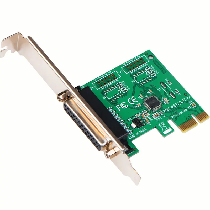 Настольная плата PCIE с параллельным портом DB25 отверстие PCI E для адаптера