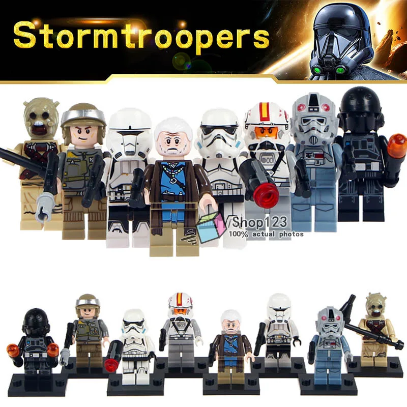 Зеленый 10 лотов Георгия Лукас Хан Solo СИТТ Trooper Luke Skywalker Maz Kannata Snoke экшн-модель строительные блоки Детские Подарочные игрушки - Цвет: Зеленый