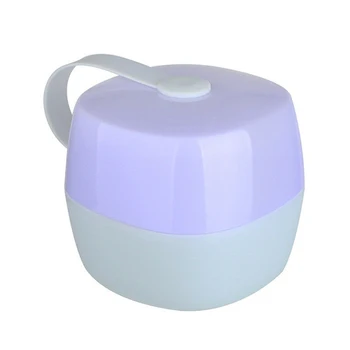 

Travel Use Protection Eco-friendly Round Home Children Pacifier Container Infant Baby Portable Soother Storage Box Soild Holder