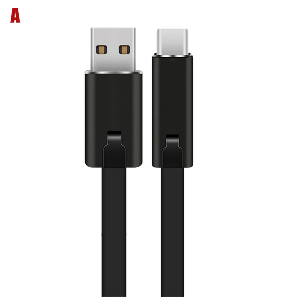 Черный Repairable USB кабель для быстрой синхронизации данных шнур прокол линии Hi 888 - Цвет: Черный