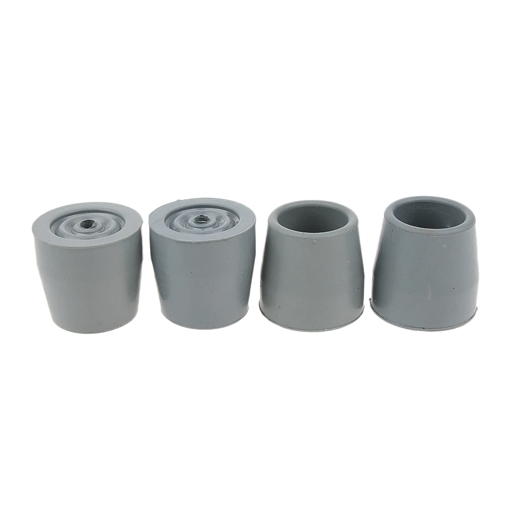 4Pcs Walking Stick Ferrules Cane Crutch Rubber Pads Heavy Duty Cane End Bottom Protector for Disabled Elder 3