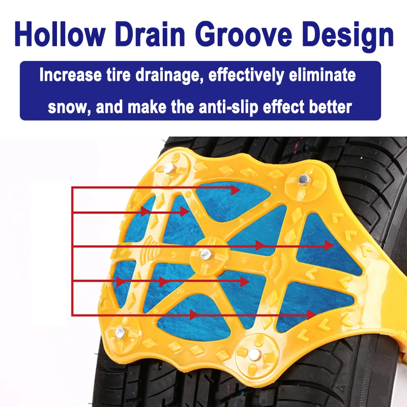 Tefanball зимние автомобильные шины колеса утолщенные регулируемые противоскользящие цепи для авто внедорожник снег дорога ТПУ противоскользящие цепочки, аксессуары