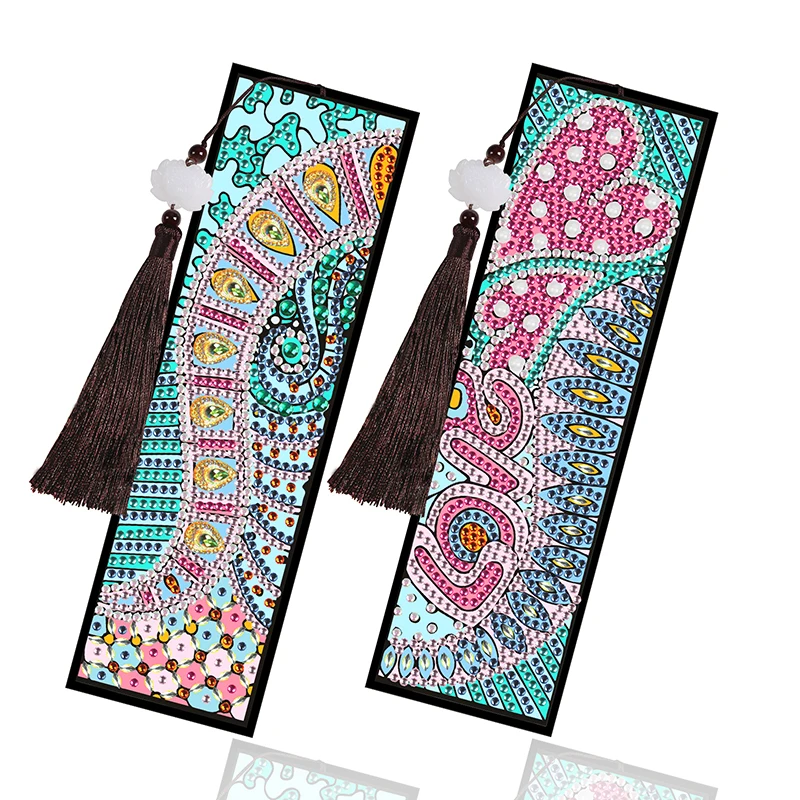 Diamond Art Bookmarks Diamond Painting Bookmark Kits Cross Stitch  Embroidery Special Shaped Drill Adults DIY Art