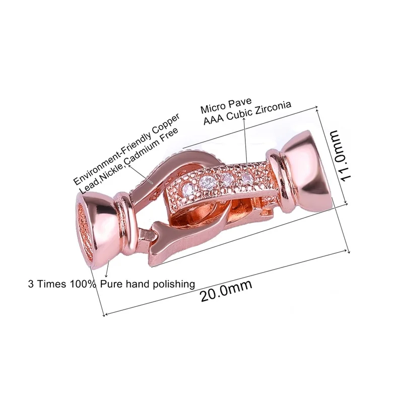 JUYA DIY Cubic Zirconia Jewelry Clasps & Connectors
