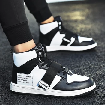 

winter men shoes high-top Men's Casual Shoes outdoor shoes for men white Canvas shoes men Non-Leather Casual Shoes 39