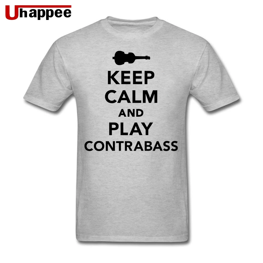 Футболки с 3D принтом Keep calm and Play Contrabass для мужчин, интересные летние рубашки с короткими рукавами