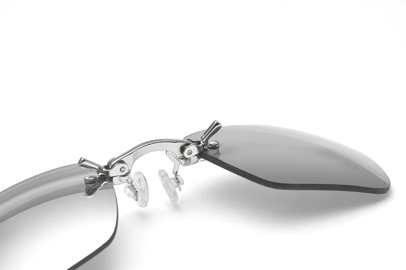 Солнцезащитные очки без оправы мужские и женские с зажимом для носа|Мужские