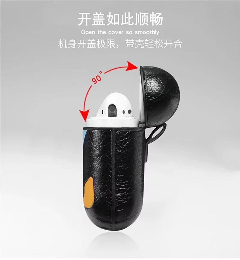 Роскошный брендовый кожаный чехол Devil Eyes для Airpods, защитная Беспроводная bluetooth-гарнитура, аксессуары, коробка для зарядки, сумка для наушников