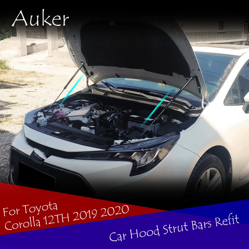  Car-styling Refit Bonnet Hood Gas Shock Lift Strut Bars Support Rod For Toyota Corolla 12TH 2019 20