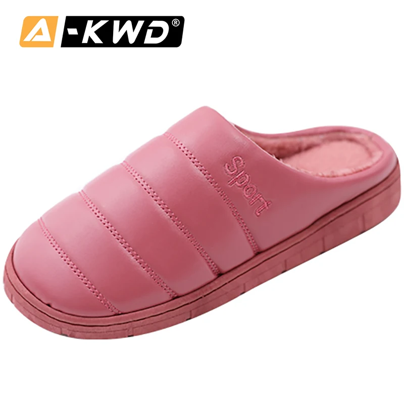 

New Fashion Warm House Shoes Men Sleepers Shoes Men Sapatillas Hombre Pu Leather Sneaker Slippers Mens House Slippers Shoes Home