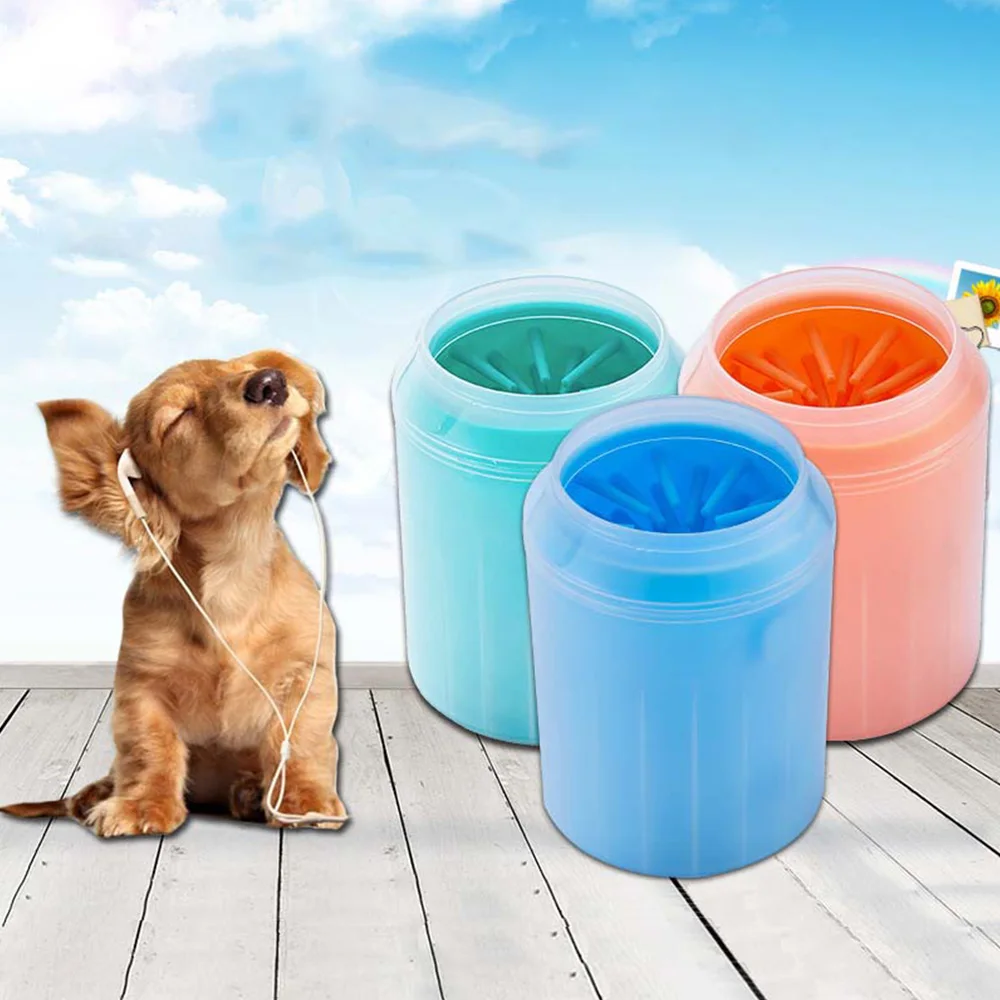 Silicone Dog Paw Cleaner Portable Pet Foot Washer Cup Paw Quickly Cleaning Brush new 4