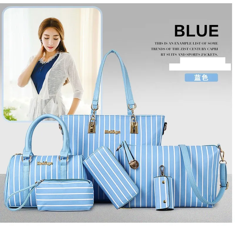 

WOMEN'S Bag Large Capacity Hand Stripes Picture Assortments Bag Korean-style New Style Trend of Fashion Shoulder Oblique WOMEN'S