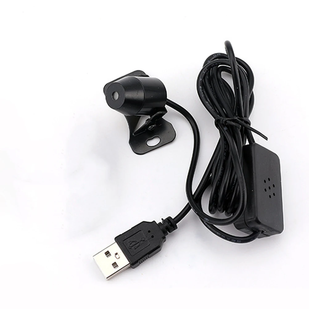 1 шт. светодиодный Usb автомобильный атмосферный светильник, Звуковое управление, подлокотник, коробка, светящийся светильник s, метеор, проекция, декоративный барный светильник s, автоматический светильник