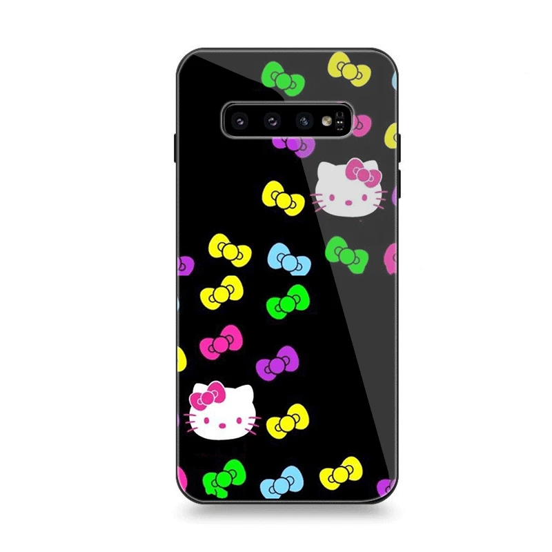 Мобильный чехол для телефона Стекло для samsung A10 A20 A30 A40 A50 A60 A70 S7 край S8 Plus Note 8 9 S10 Кот - Цвет: G4