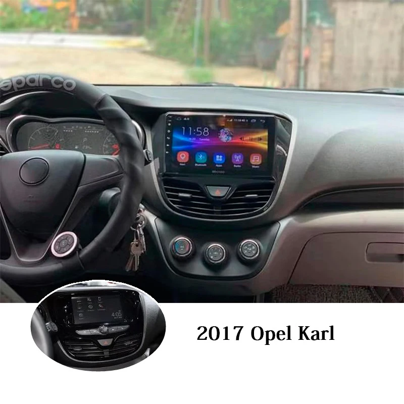 Ips DSP Android 9,0 Автомобильный gps навигатор gps Авторадио 1 din автомобильный стерео для Opel Karl