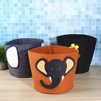 

3pcs Cartoon Fleshy Flower Pot Nonwovens Creative Flower Vase Cute Household Plant Storage Container for Home Garden Flower Shop