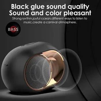 

Wireless Bluetooth5.0 Speaker Portable Rechargeable Subwoofer Better Bass 5-8 Hours Music Time Support USB/TF/AUX