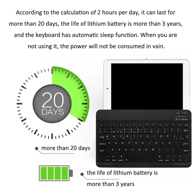 Wireless Keyboard,Spanish Language / English Dual Language Bluetooth Keyboard for Samsung Galaxy Tab S6 Lite 22