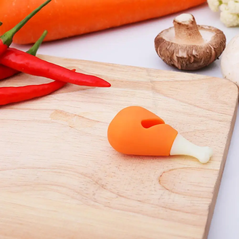 Silicone lid chicken leg-shaped spill-proof kitchen gadgets health and environmental protection easy to clean dust-proof