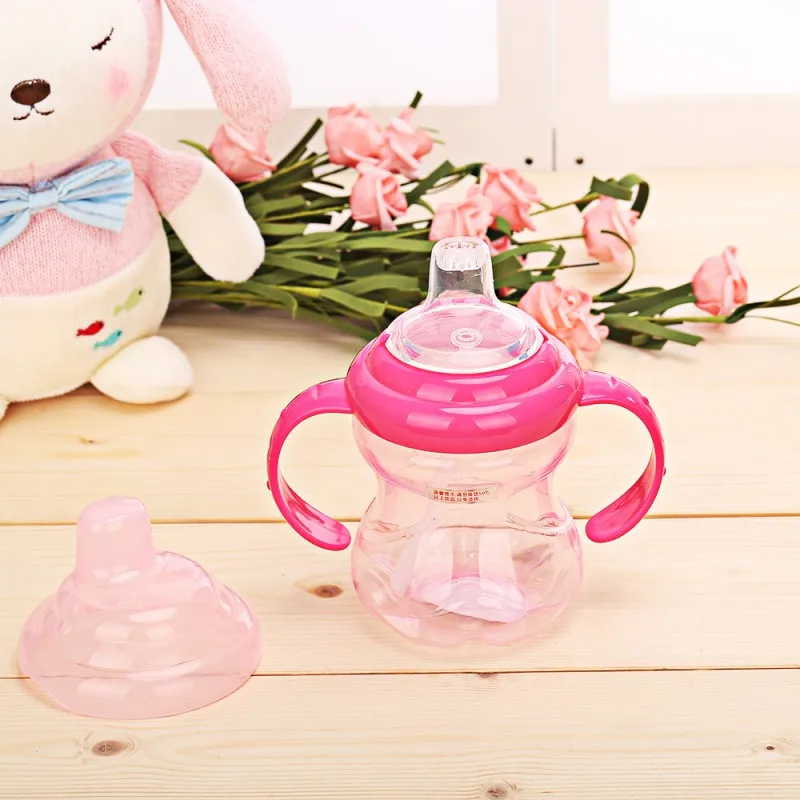 Baby Drinking Bottle Duck Mouth Cup Baby Feeding Cup Children Learn Feeding Drinking Bottle with Handle Kids Training Cup