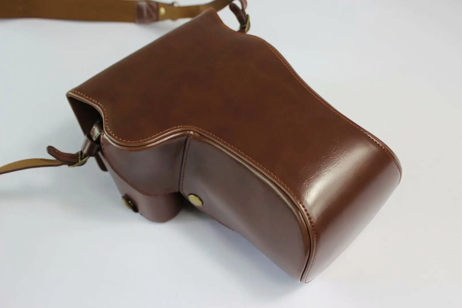 Pu Leather Camera Case Bag For Canon EOSR EOSRP RP R 24-105-45mm Lens Openning Bottom Cover With Strap Mini Pouch Wrist strap