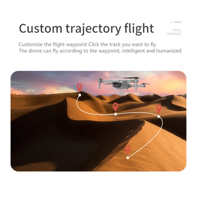 RC Drone E99 Pro2 4K HD Mini Dual Camera Wide Angle WIFI FPV Professional Helicopter Aerial Photography Foldable Quadcopter Toys 5