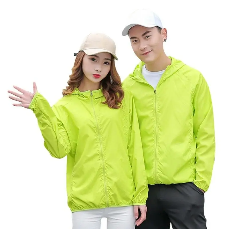 

Women Men Jacket Hoody Coat Light Softshell Sun Protection Outerwear Hiking Tops