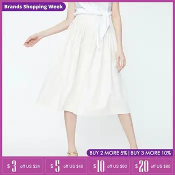

Vero Moda 100% Cotton High-rise Pleated Decorative Buttons Skirt|319216524