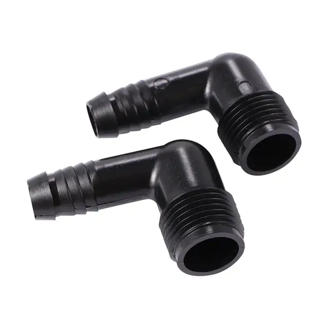 3Db Dn16 Cső Könyökcsatlakozók 1/2 "Férfi Szál Csatlakozó Kikötői Vízcsövek Összekapcsolása Kerti Mezőgazdaság Öntözés Illesztés
