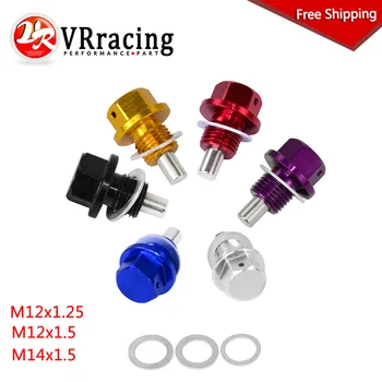 

FREE SHIPPING M12x1.5 M12x1.25 M14x1.5 Magnetic Oil Drain Plug &Oil Drain Sump Nut (A lot of colors available)
