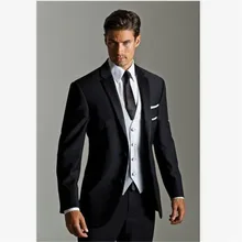 Классический мужской костюм смокинг Noivo Terno приталенный Easculino вечерний костюм для мужчин черный смокинг жениха Свадебный Жених Traje