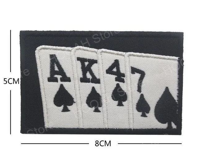 Kalashnikov Classic Tactical Embroidered Patch - I Love AK Design