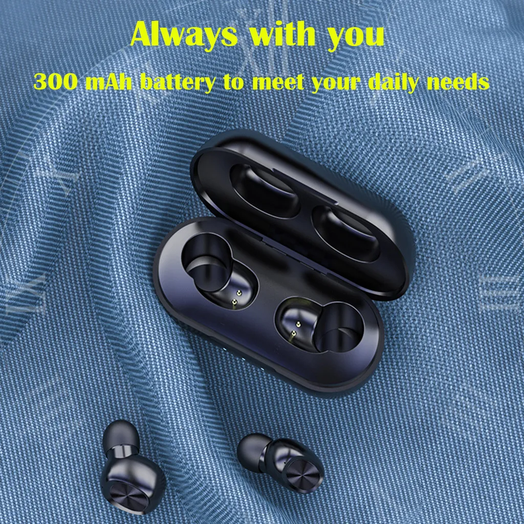 B5 Tws Wireless Mini Headset Bluetooth 5.0 Sport Headset Portable Charging Box New Arrived#20191026