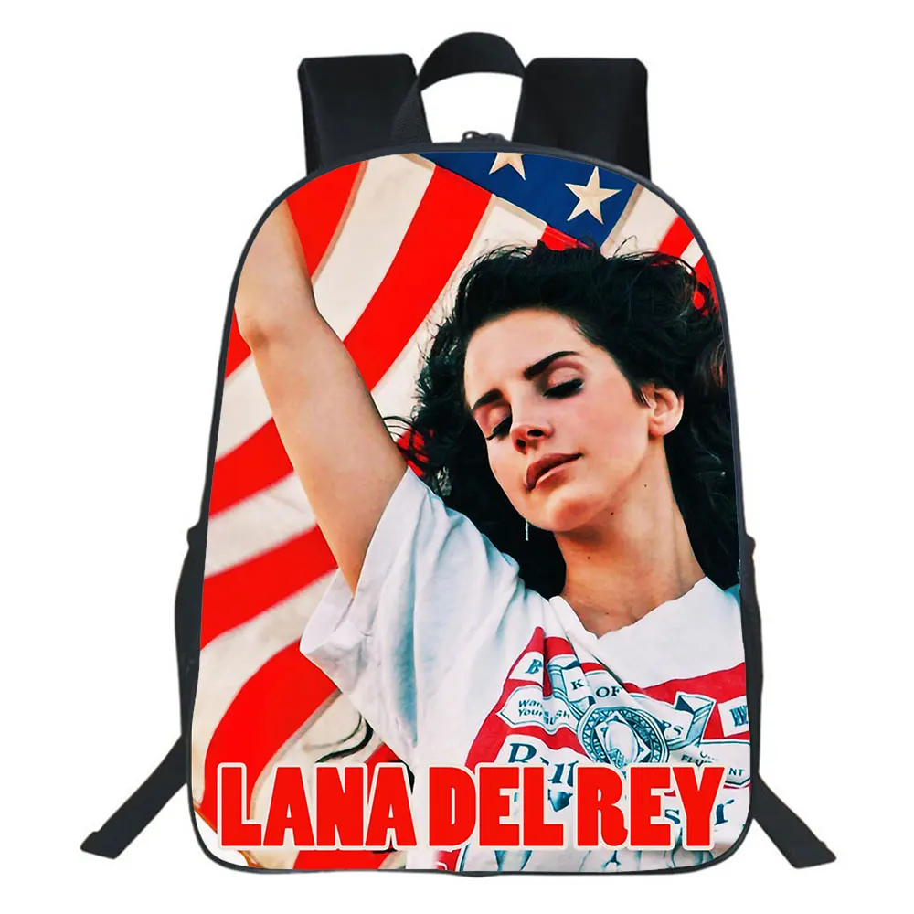 Lana Del Rey Backpacks Daily Tourist Durable Backpack Aesthetic Polyester Bags Mochilas