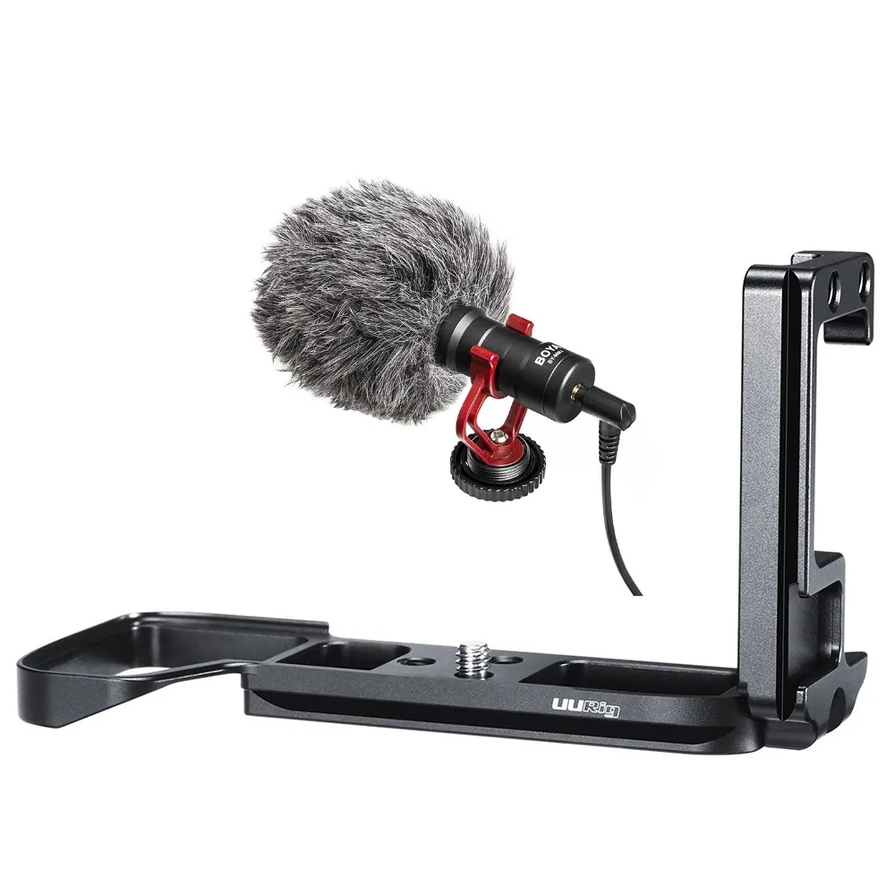 L W BY-MM1 Mic UURig R013 быстрый выпуск L Расширительная плата видео свет кронштейн для микрофона холодной обуви для sony A7III A73 A7R3 M3 DSLR камеры аксессуары - Цвет: L W BY-MM1 Mic