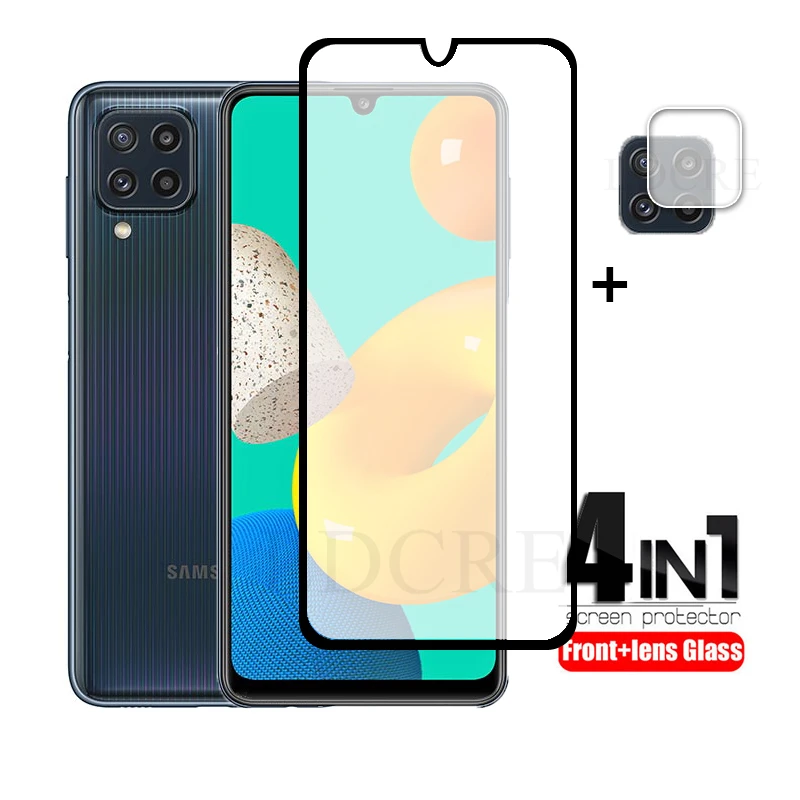 Vetro Pieno Per Samsung Galaxy M32 Vetro Temperato Per Galaxy M32 Pellicola Per Lenti In Vetro Per Galaxy M32 M42 5G M62 M12 A22