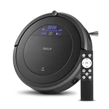 

PREUP MT800A Robot Vacuum Cleaner Floor Cleaner with Remote Control Ultra-quiet Slim Body LCD Display Sensitive Reaction