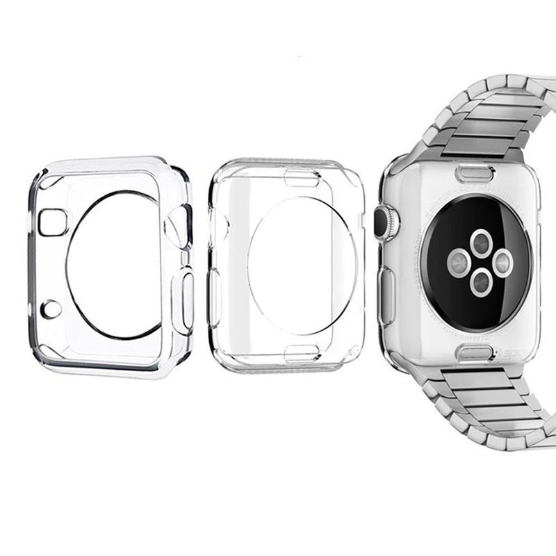 All-around Soft Case For Apple watch Case 38mm 42mm Transparent  Protector bumper frame for iwatch Series 3 2 1 Accessories