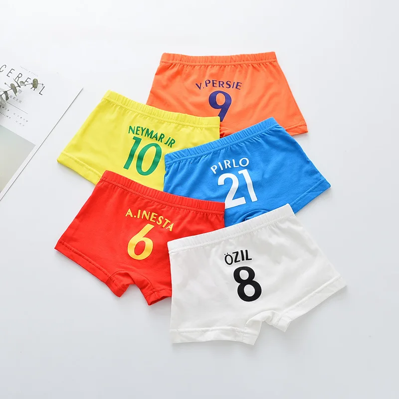 5 pcs/lot Kids Boys Underwear Cartoon Children's Shorts Panties for Baby Boy Boxers Panty Teenager Underpants 2-14T