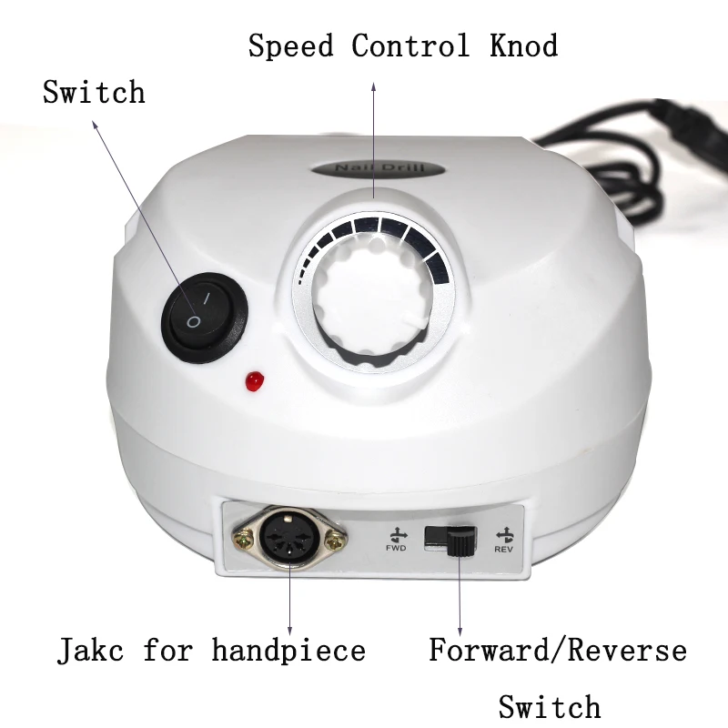 Электрическая дрель для ногтей 30000 об/мин электрическая машинка маникюра