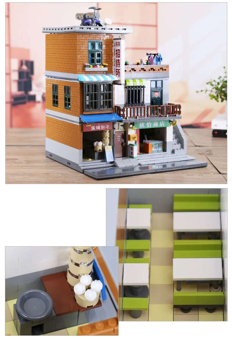 2706 шт. Xingbao XB01013 креативный уличный вид серии MOC дом кирпичики город деревню строительные блоки Развивающие игрушки для детей